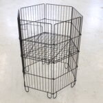 Sekskantet eksponeringskurv med justerbar bunn