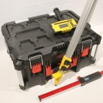 Geomax rotasjonslaser med mottaker, 3-fot, nivelleringsstang og koffert - Bilde 3