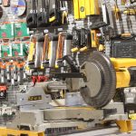 DeWalt DW712N kapp & gjærsag på DE7023 arbeidsbord - Bilde 3