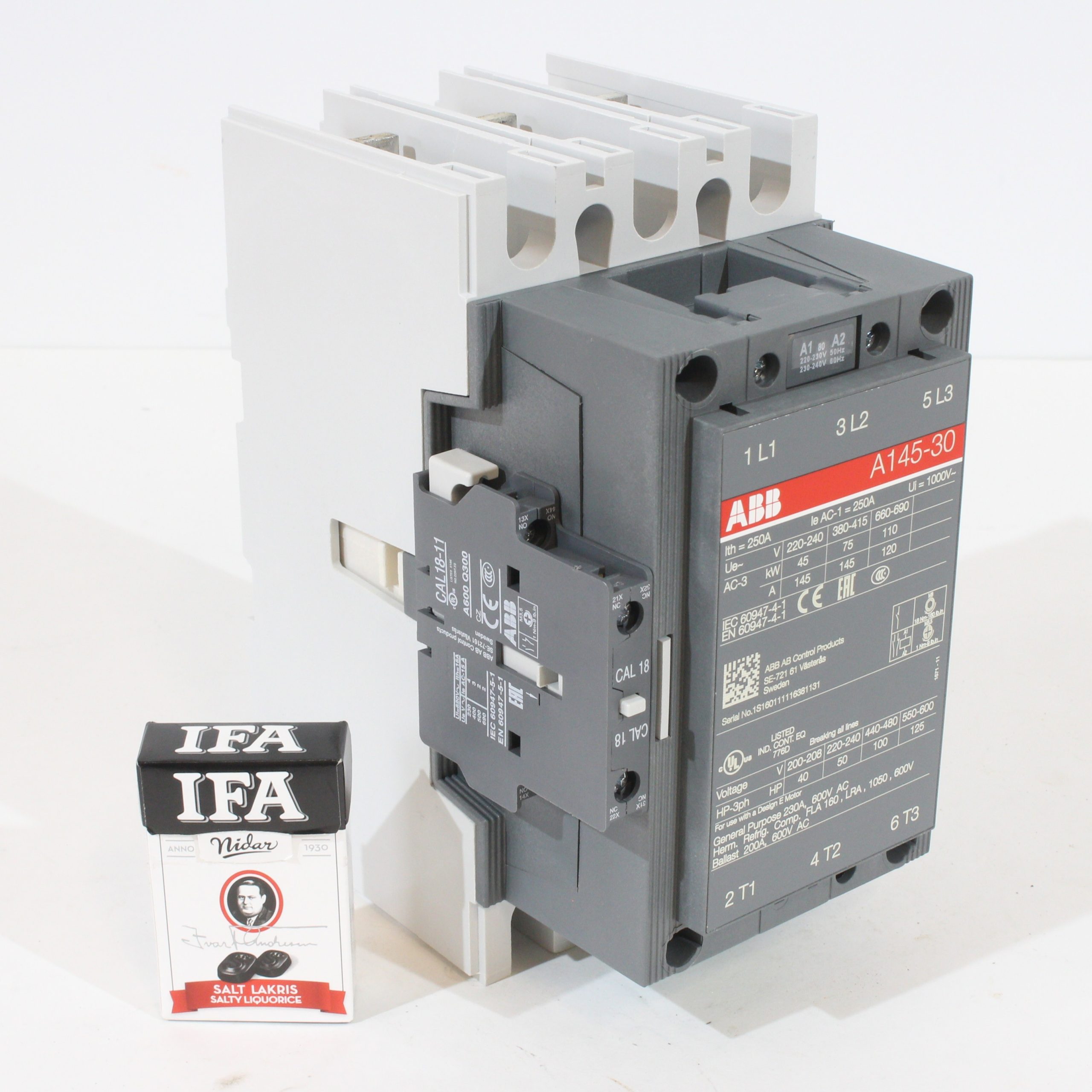 ABB A145-30 75kw kontaktor ABB A145-30 75kw kontaktor - Bilde 1
