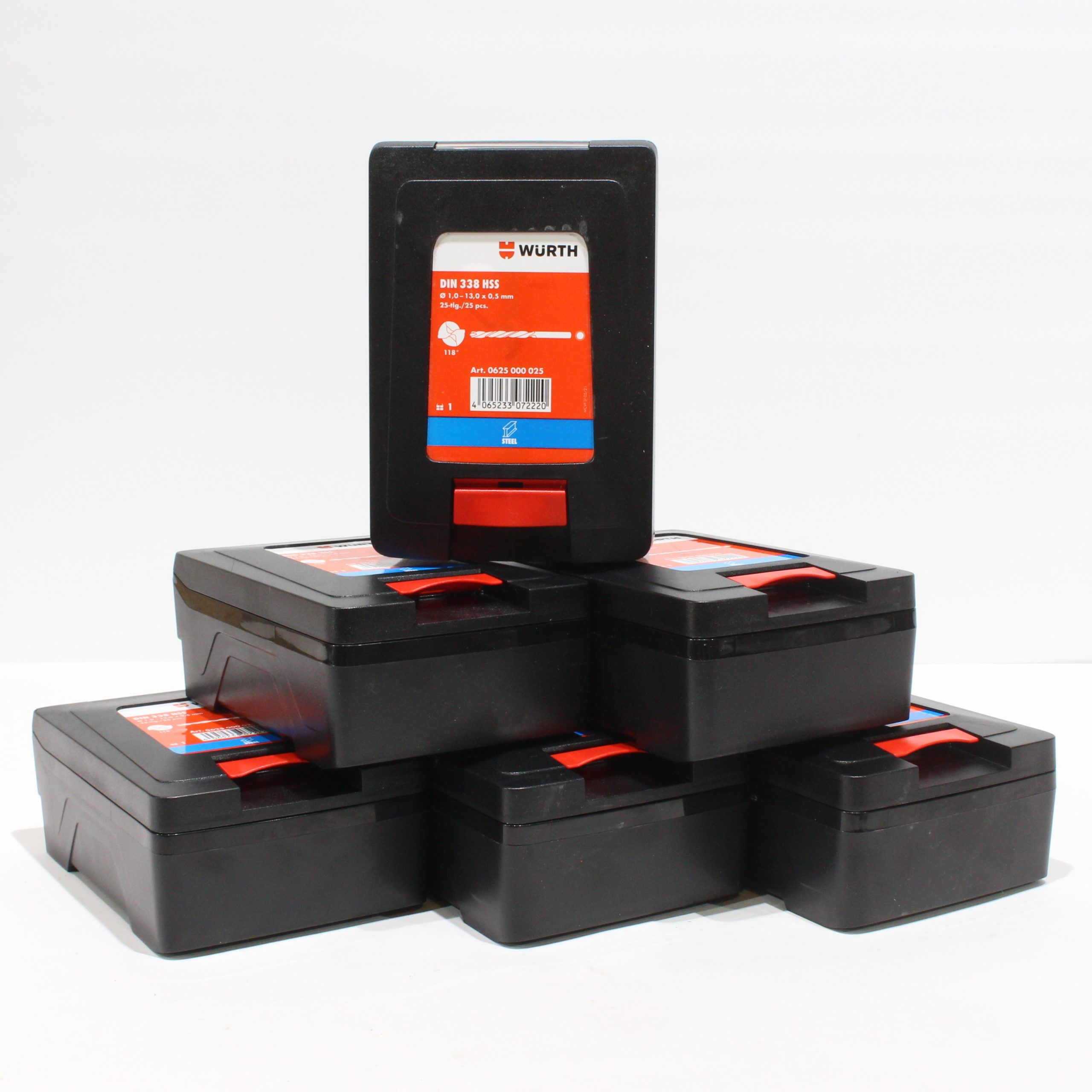 Würth 1,0 til 13,0mm HSS-bor Würth 1,0 til 13,0mm HSS borkassett - Bilde 1