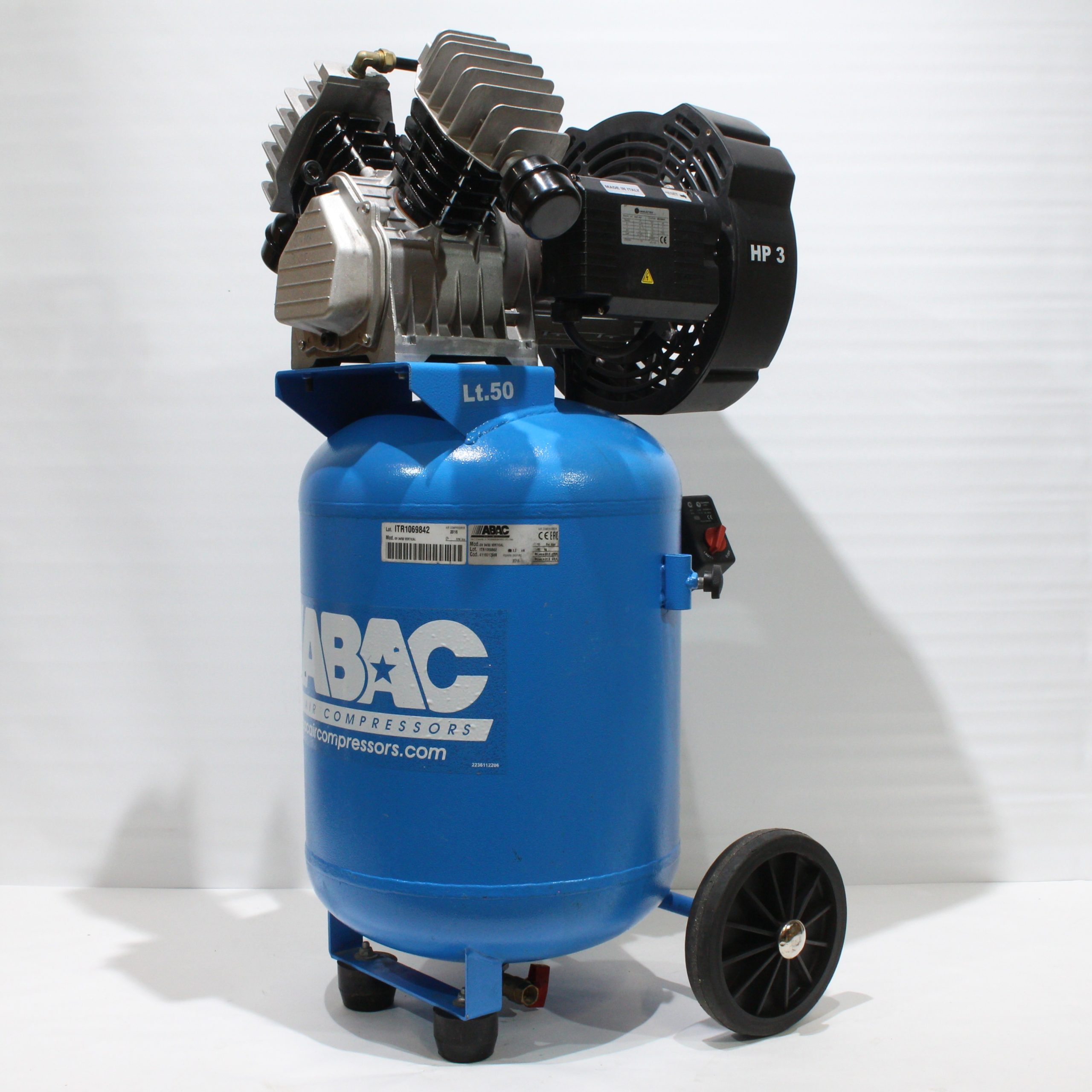 ABAC GV 34/50 Vertical kompressor 50L – 3 hk ABAC GV 34/50 Vertical kompressor 50L – 3 hk - Bilde 1